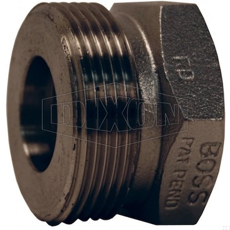 Dixon Boss Ground Joint Washer Seal Spud, 1-1/2 in, Thread Wing Nut x FNPT, 316 SS, Domestic RB23